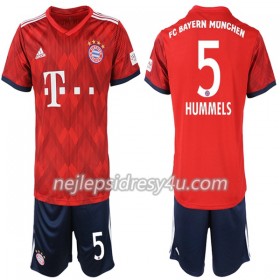 Fotbalový Dres FC Bayern Mnichov Hummels 5 Dětské Domácí 2018/19